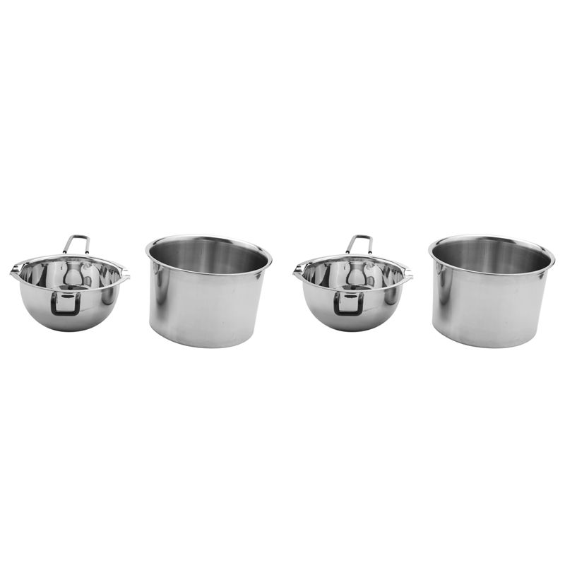 Soap Making Double Boiler - ABAH-4 Pack Double Boiler Pot Set