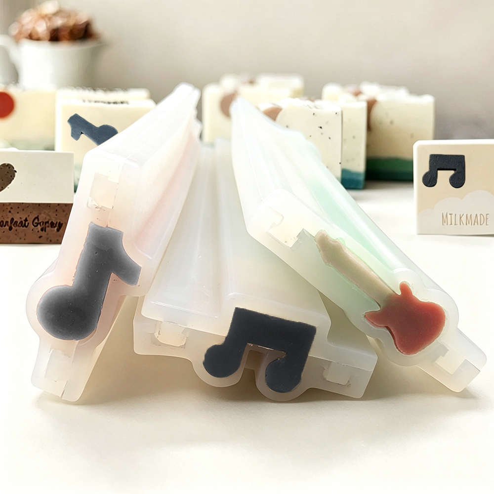 Soap Making Process - Guitar Violin Tube Soap Mold Music