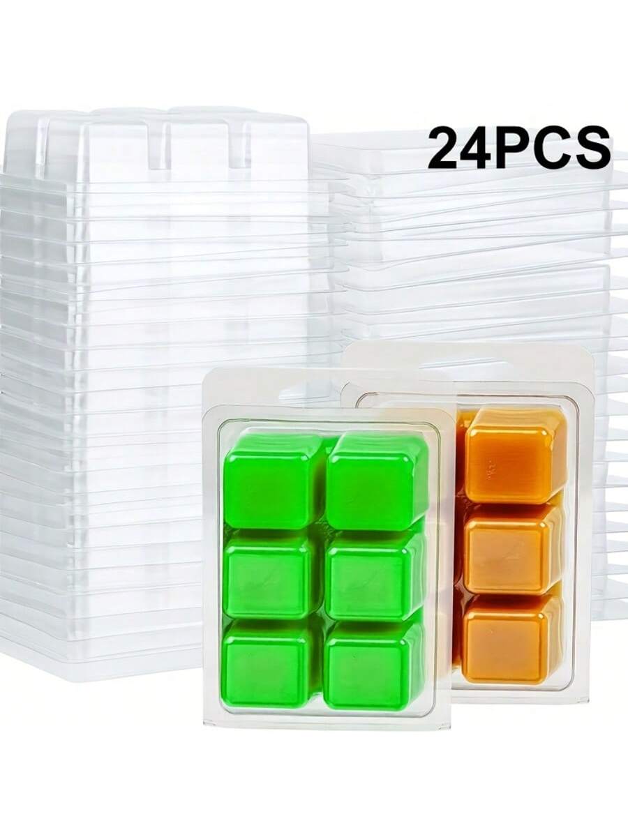 Soap Making Websites - 12/24 Pieces Rectangular 6-Hole Clear Plastic