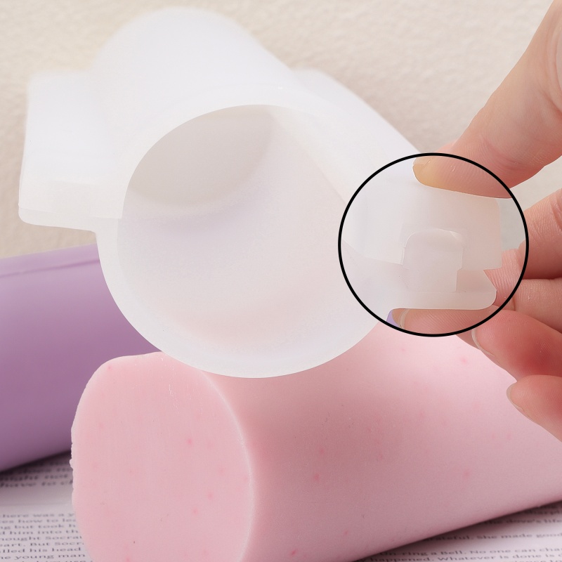 Soap Making In Home - Long Heart Column Silicone Soap Loaf