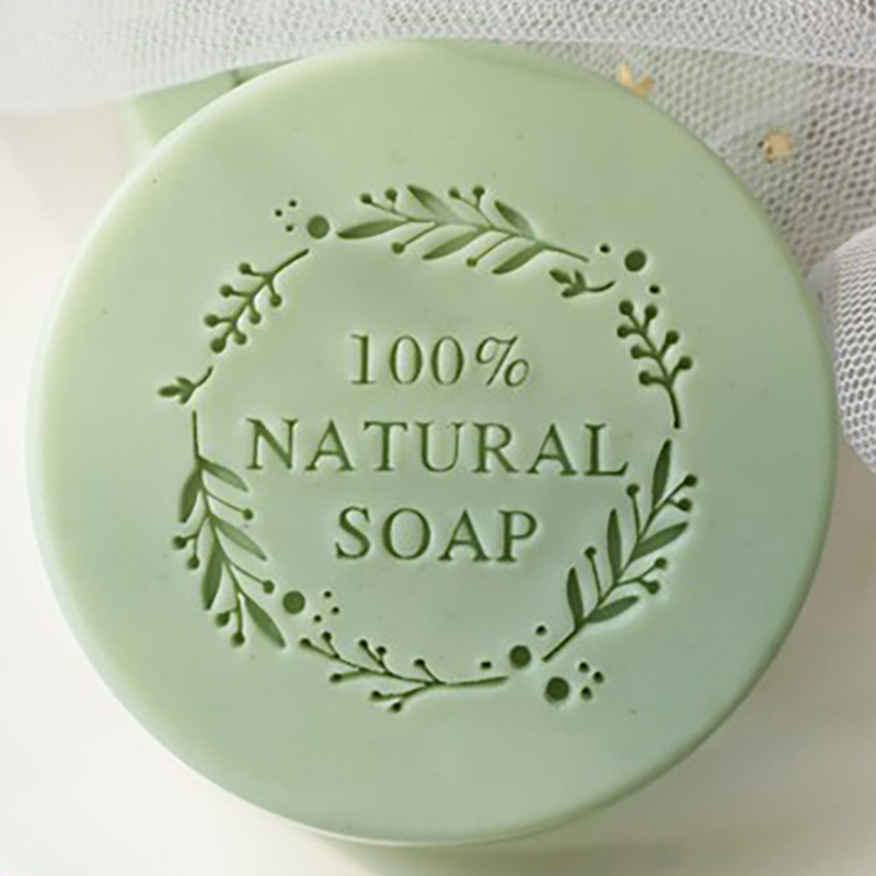 Soap Making Websites - 100% NATURAL SOAP Letter flower round