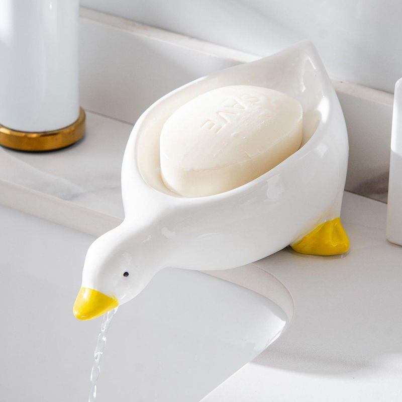 Soap Making Dish - 1PC Yellow Duck Shape Soap Box