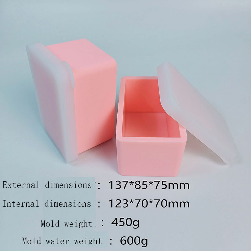 Soap Making Process - Silicone Loaf Mold with Lid, Rectangular