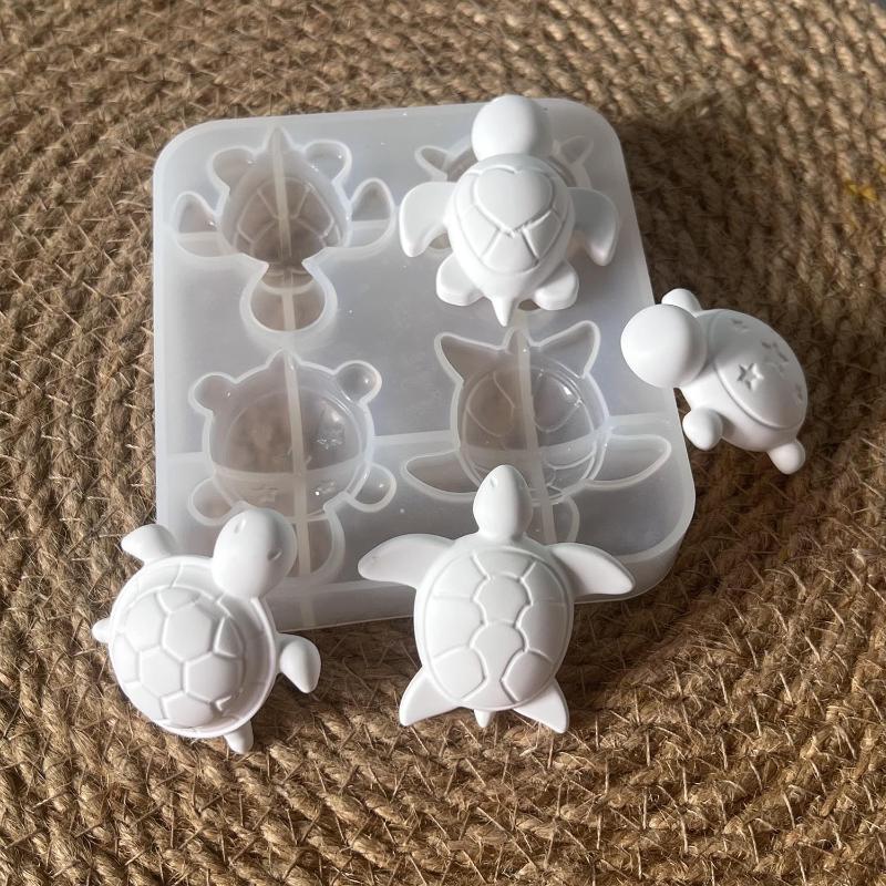 Natural Making Soap - Four Turtles Plaster Silicone Molds DIY