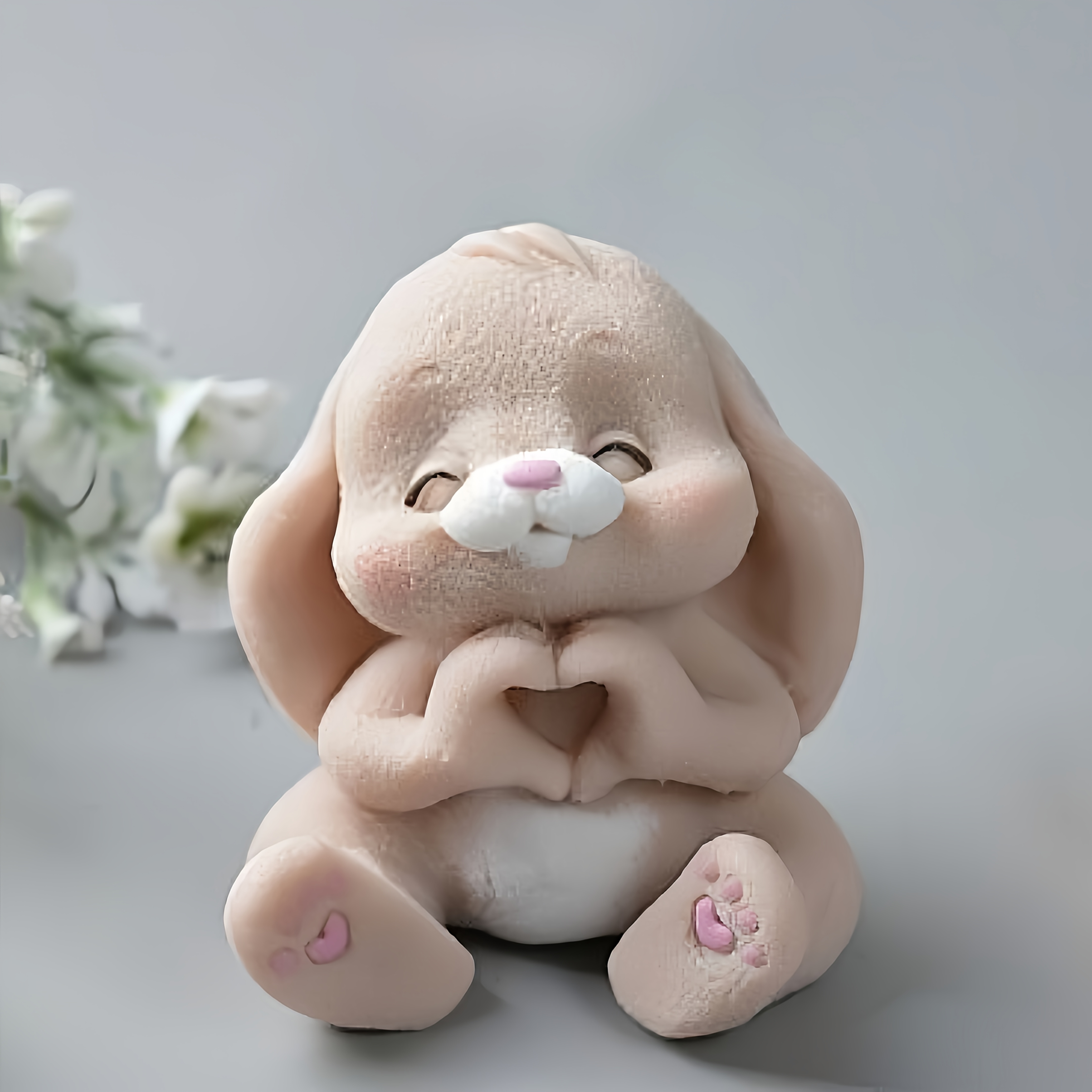 Natural Making Soap - 1pc Adorable Rabbit Resin Silicone Mold