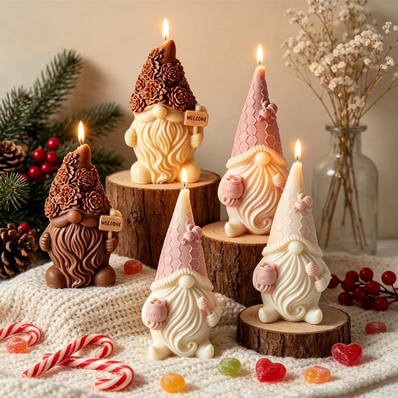 Soap Making Gifts - Aromatherapy Candle Silicone Mold DIY Santa