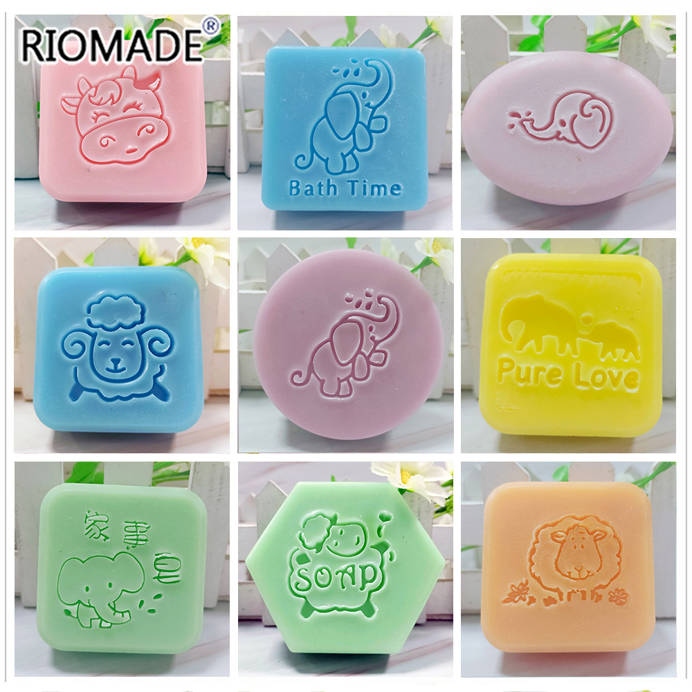 Soap Making Websites - Cute Elephant Milk Cow Sheep Pattern