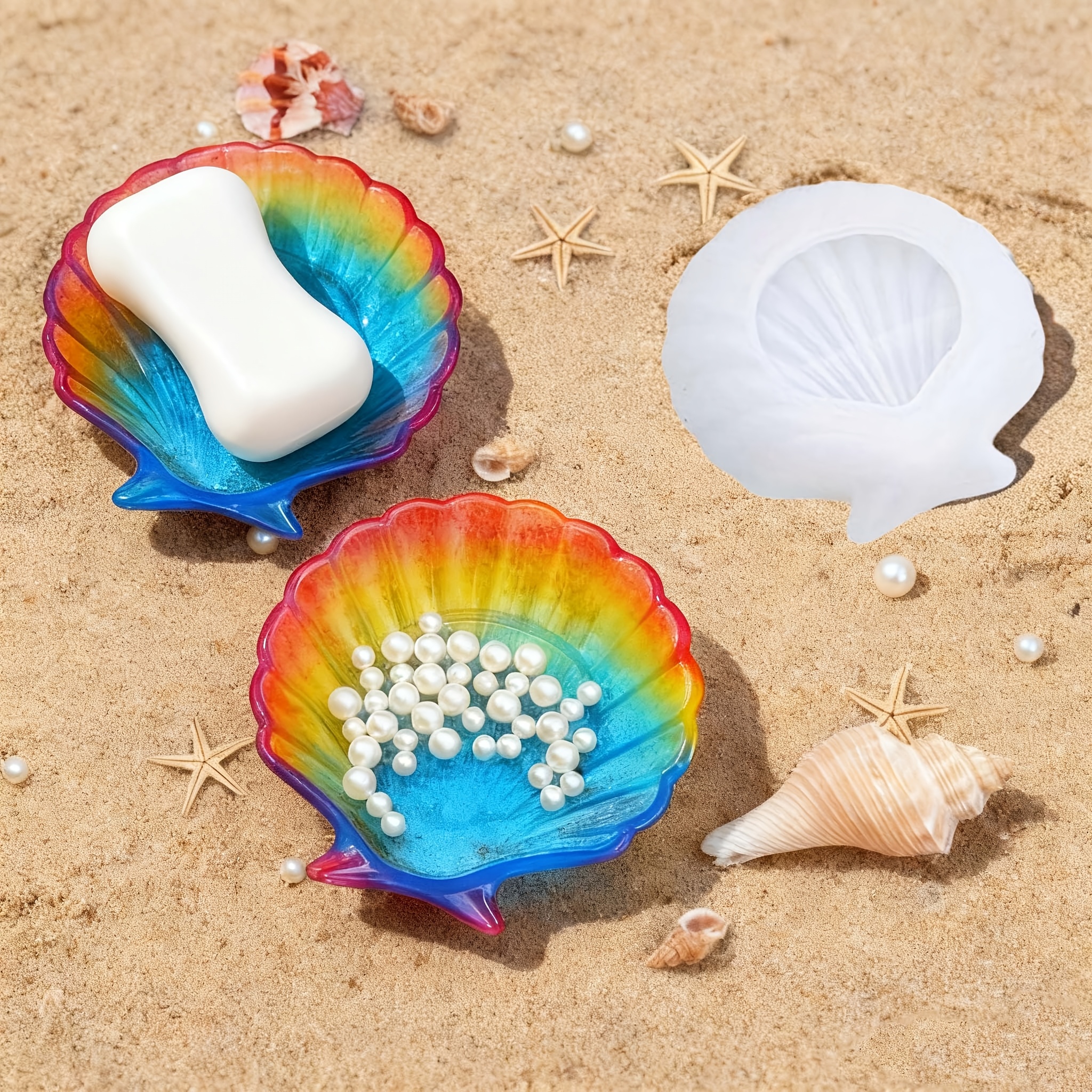 Natural Making Soap - 1 piece of silicone shell resin