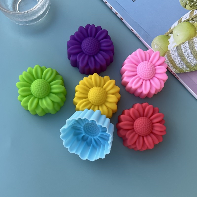 Natural Making Soap - 6 Pcs Set Non-Stick Flower Designs