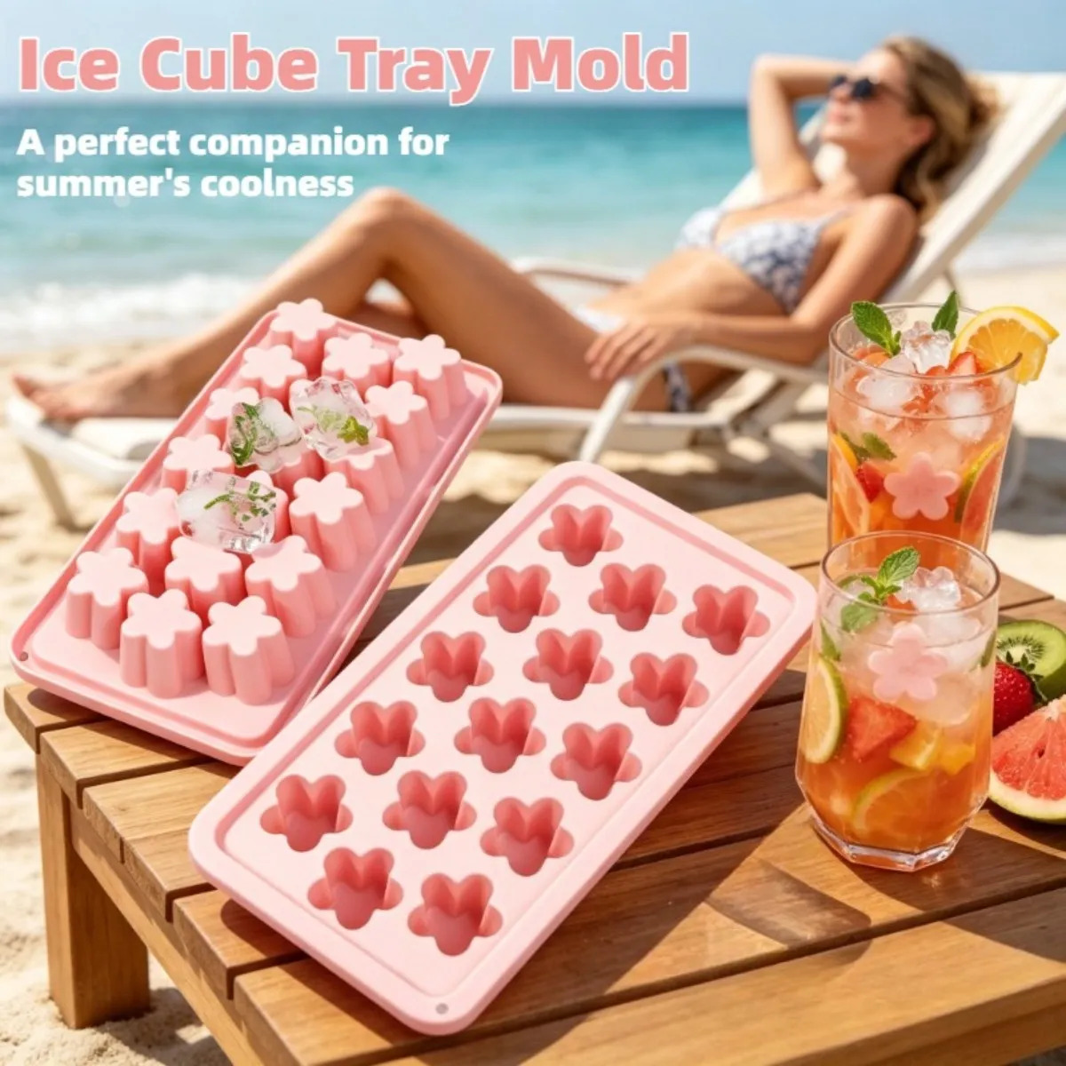 Soap Making Websites - 1pc Flower Ice Cube Tray with