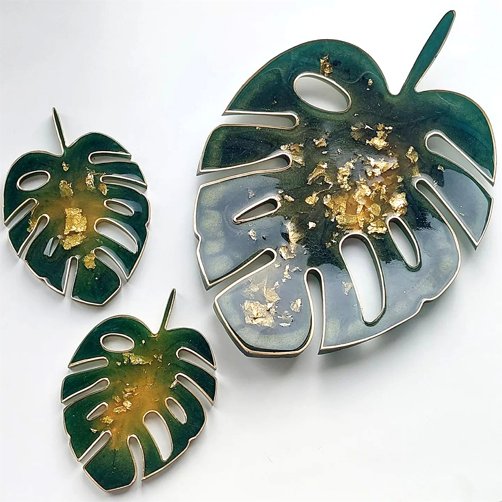 Soap Making Websites - DIY Palm Leaf Tray Coaster Mold
