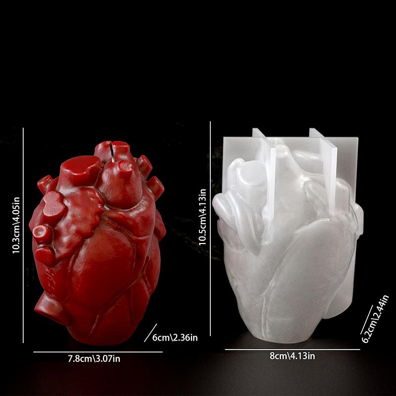 Soap Making Gifts - DIY Heart Shaped Candle Silicone Mold