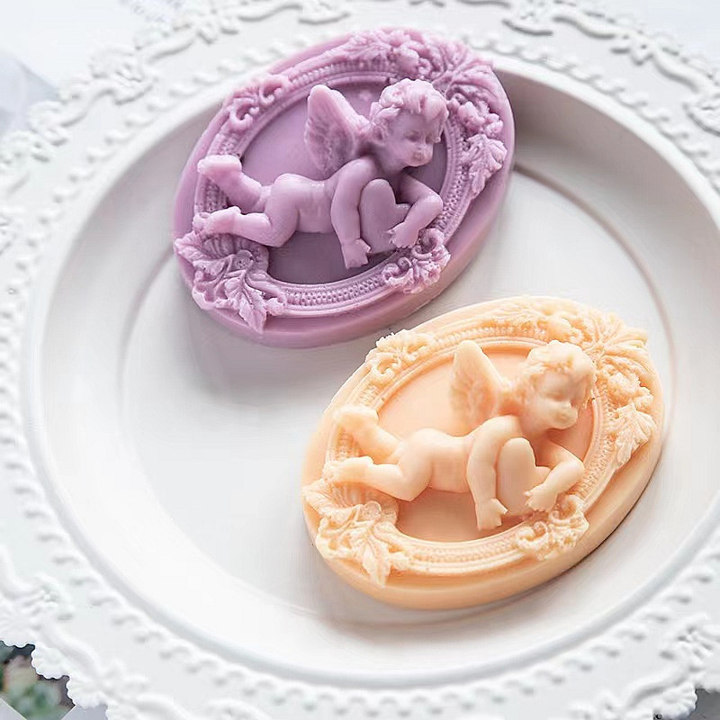 Soap Making Gifts - 3D Angel Kids Shaped Silicone Soap