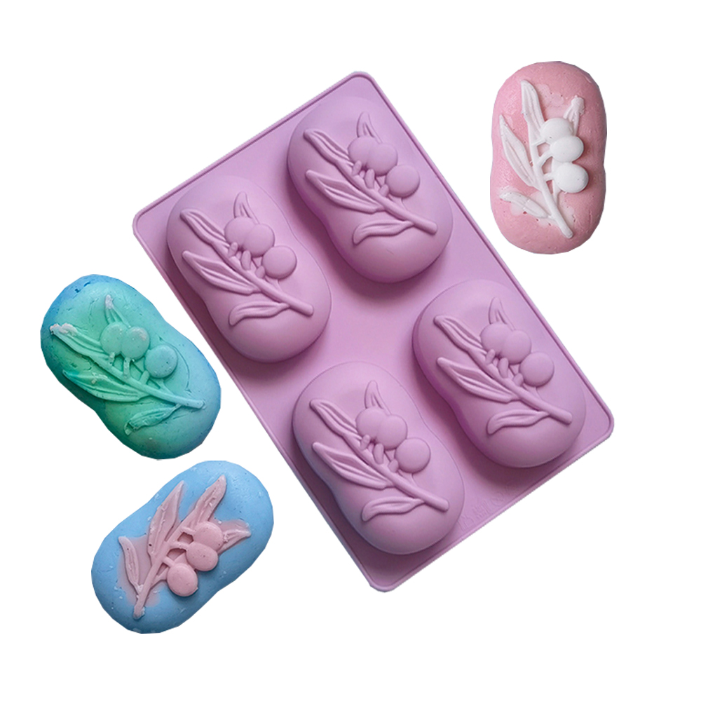 4 Cavities Oval Olive Tree Sil - Soap Making Gifts ulasan dan harga