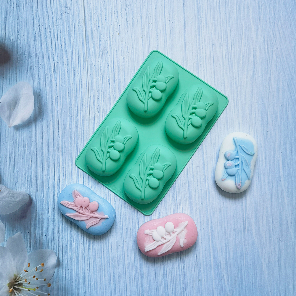4 Cavities Oval Olive Tree Sil - Soap Making Gifts ulasan dan harga