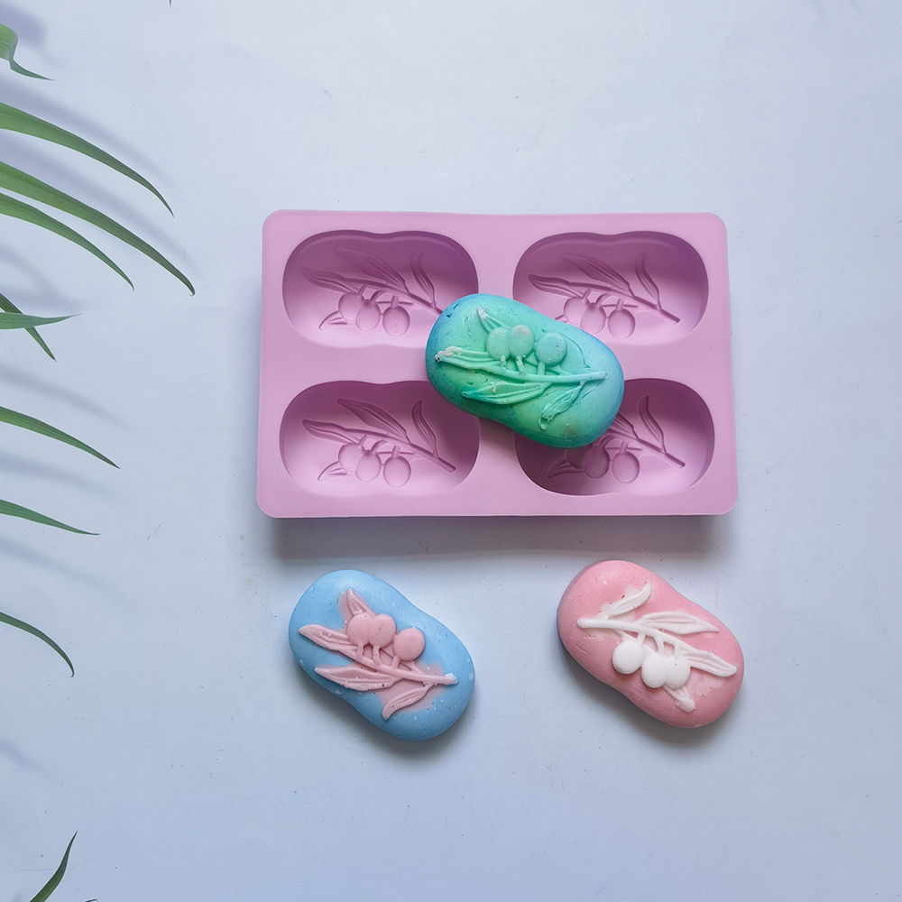 4 Cavities Oval Olive Tree Sil - Soap Making Gifts ulasan dan harga