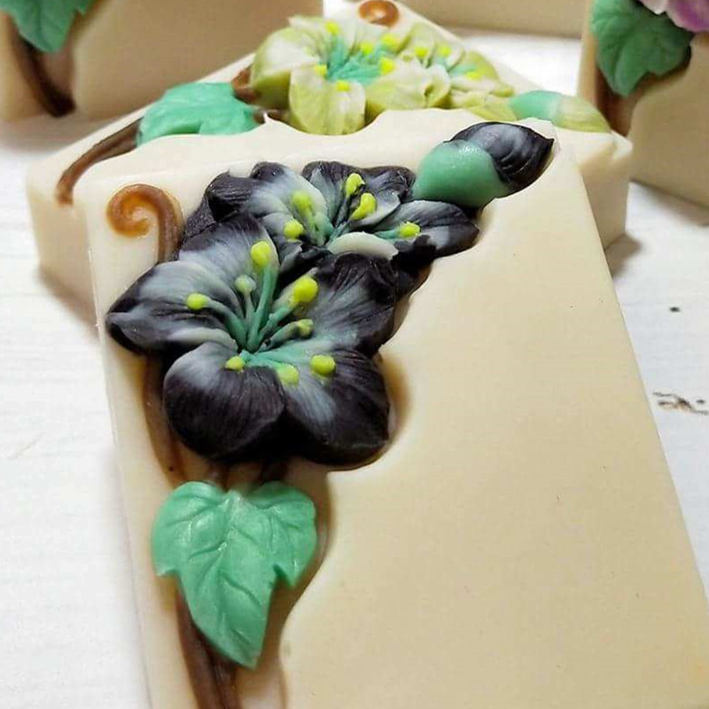 Pretty Floral Soap Mold Rectan - Soap Making Process ulasan dan harga