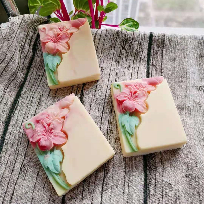 Pretty Floral Soap Mold Rectan - Soap Making Process ulasan dan harga