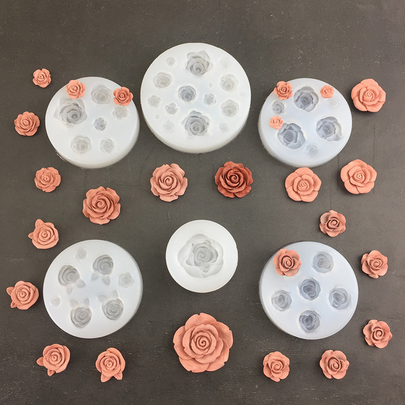 3D Rose Flower Shape Leaf Sili - Natural Making Soap ulasan dan harga