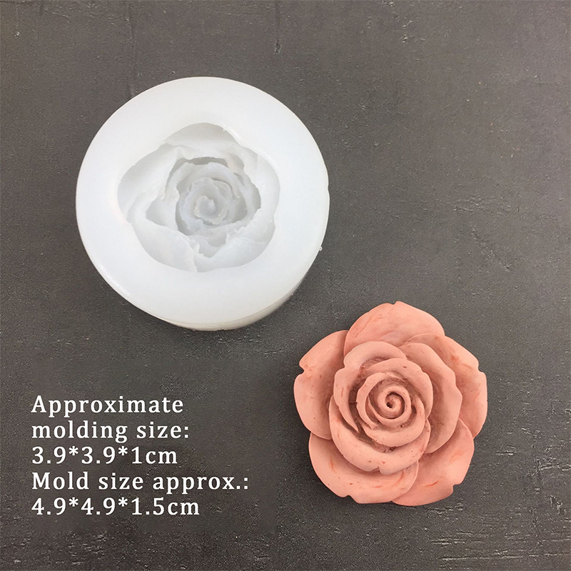 3D Rose Flower Shape Leaf Sili - Natural Making Soap ulasan dan harga