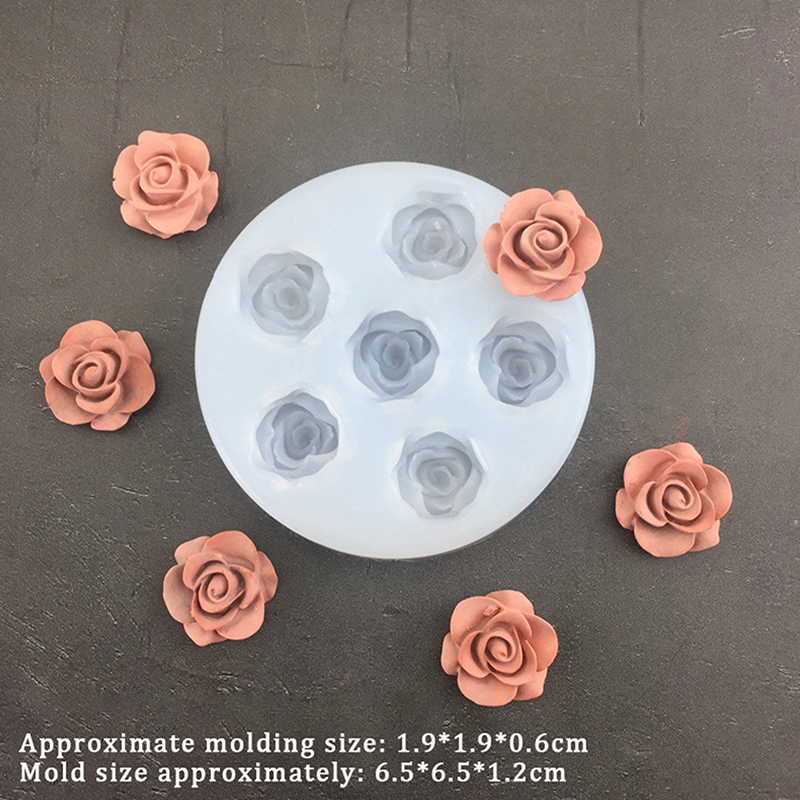 3D Rose Flower Shape Leaf Sili - Natural Making Soap ulasan dan harga