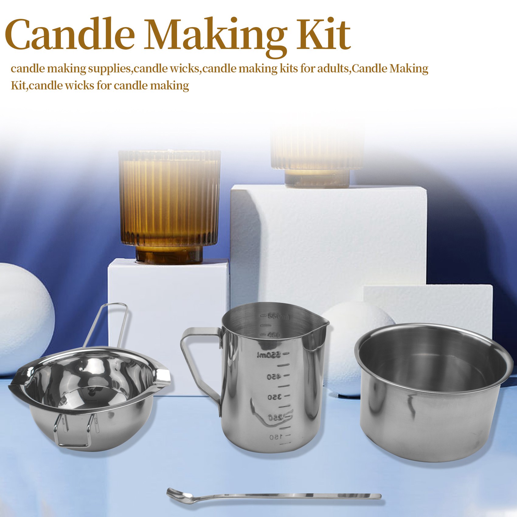 AEE8-4 Set Stainless Steel Dou - Soap Making Double Boiler ulasan dan harga