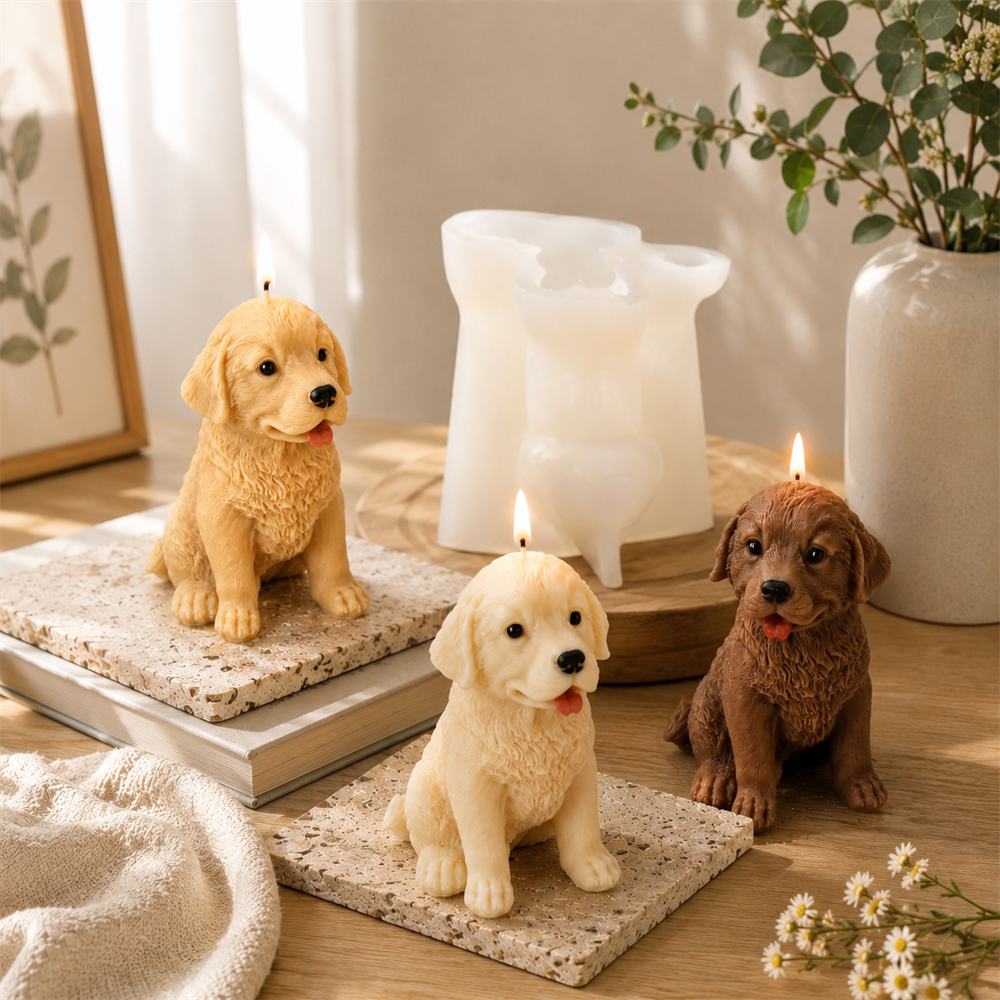 Golden Retriever Silicone Cand - Soap Making Gifts ulasan dan harga