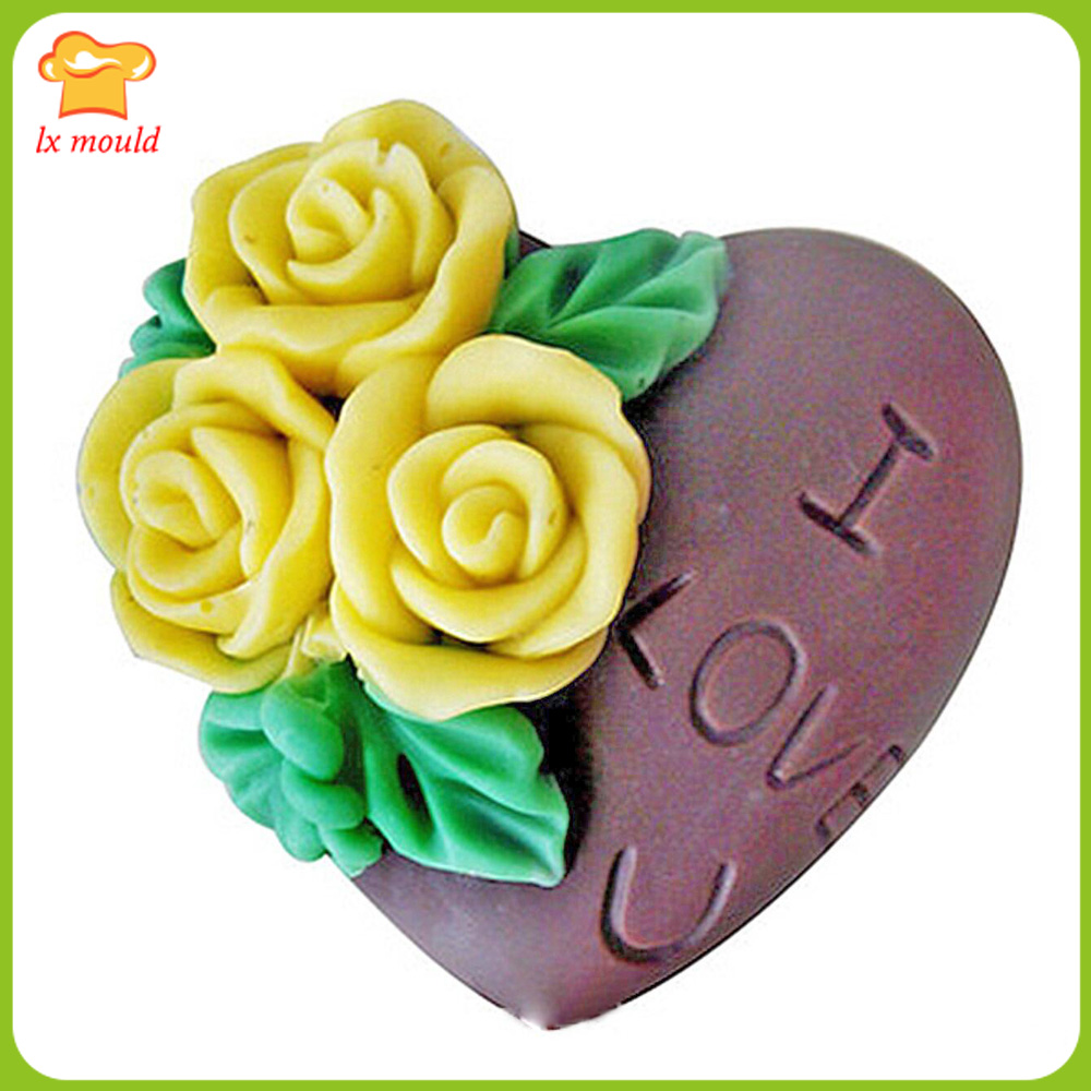 Love Rose Heart Silicone Mould - Soap Making Dish ulasan dan harga