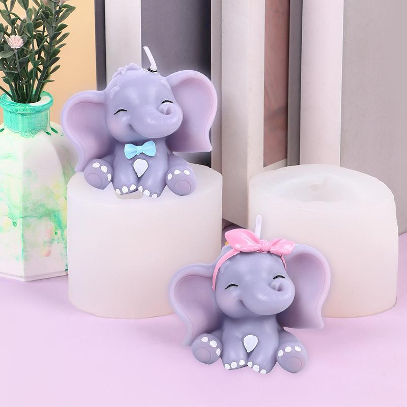 Cute 3D Elephant Silicone Cand - Natural Making Soap ulasan dan harga