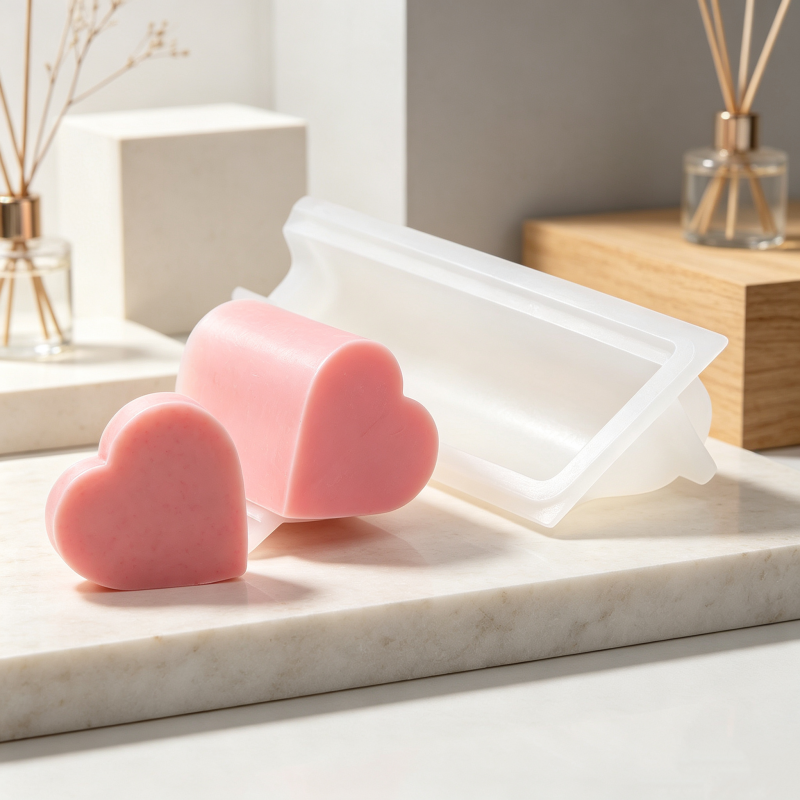 Long Heart Column Silicone Soa - Soap Making In Home ulasan dan harga