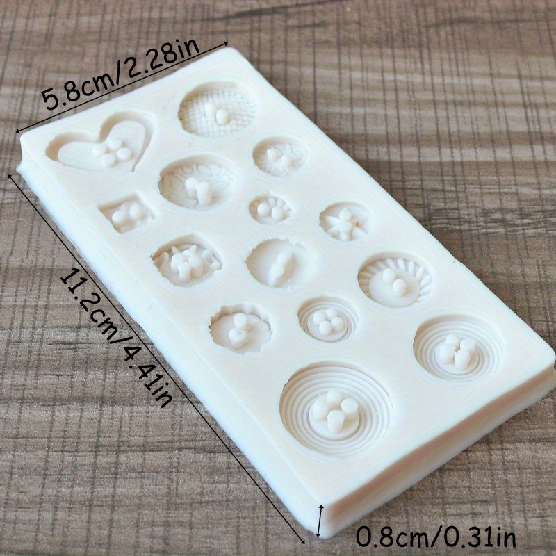 Buttons Shape Silicone Mold Si - Natural Making Soap ulasan dan harga