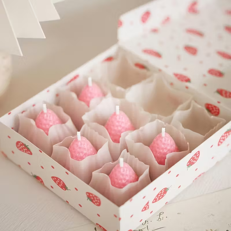 Strawberry Silicone Candle Mol - Soap Making Gifts ulasan dan harga