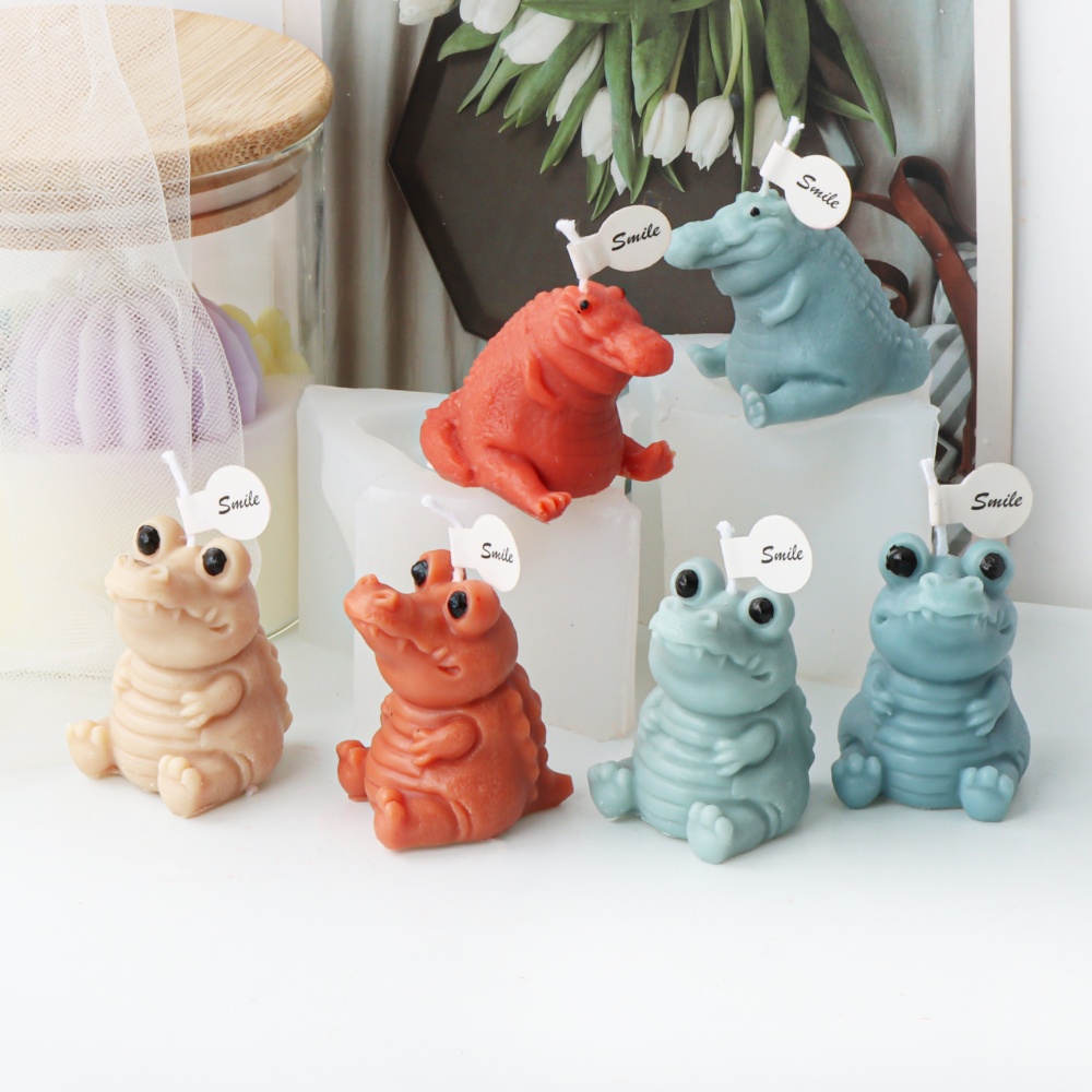 3D Cute Crocodile Candle Silic - Soap Making Gifts ulasan dan harga