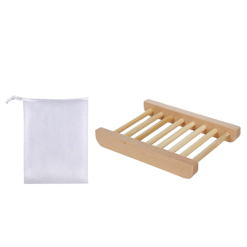 1Set Bathroom Wooden Soap Hold - Soap Making Dish ulasan dan harga