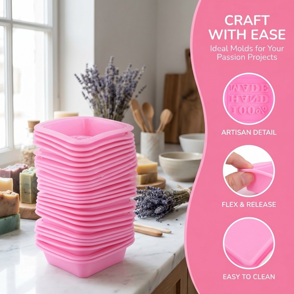25PCS Silicone Silicone Soap M - Soap Making Process ulasan dan harga