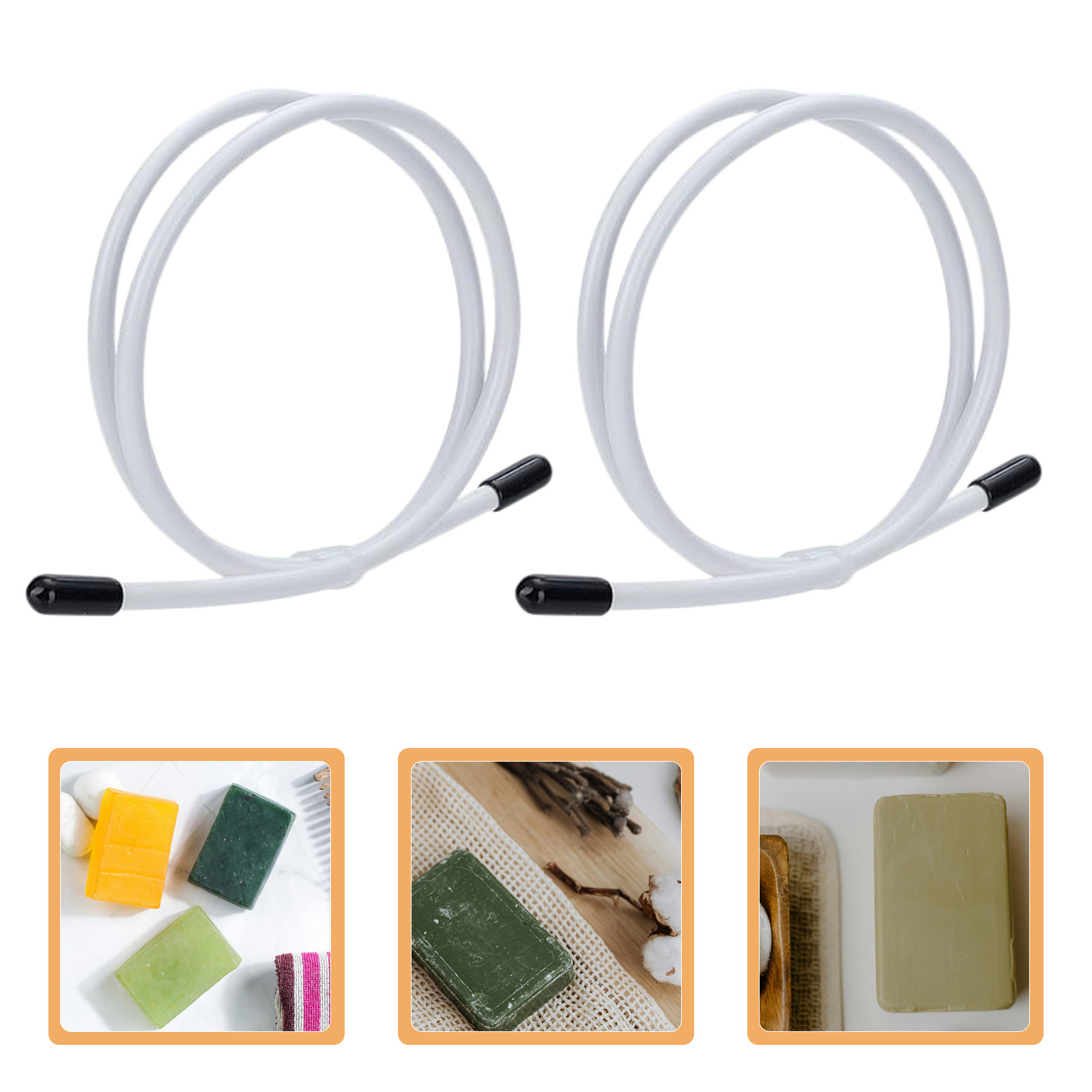 2Pcs Bendable Soap Swirl Hange - Soap Making Process ulasan dan harga