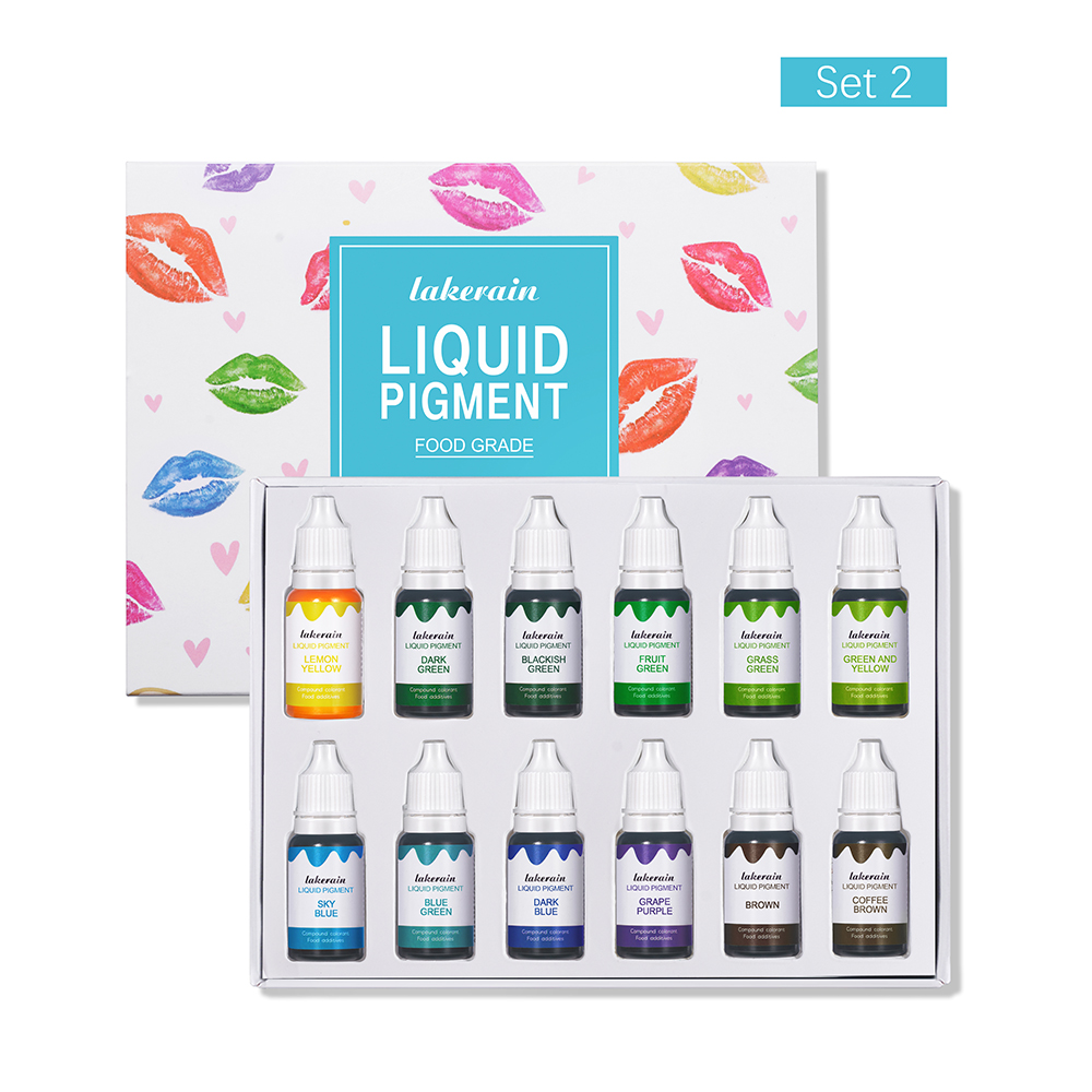 12pcs/Set DIY Liquid Pigment K - Soap Making Using Soap Base ulasan dan harga