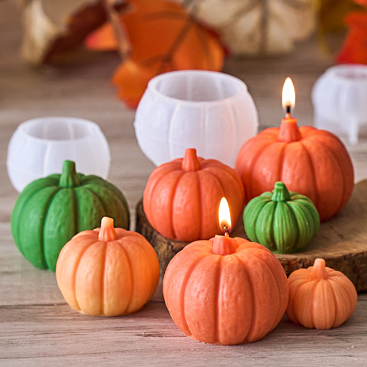 Halloween Pumpkin Candle Silic - Soap Making Gifts ulasan dan harga