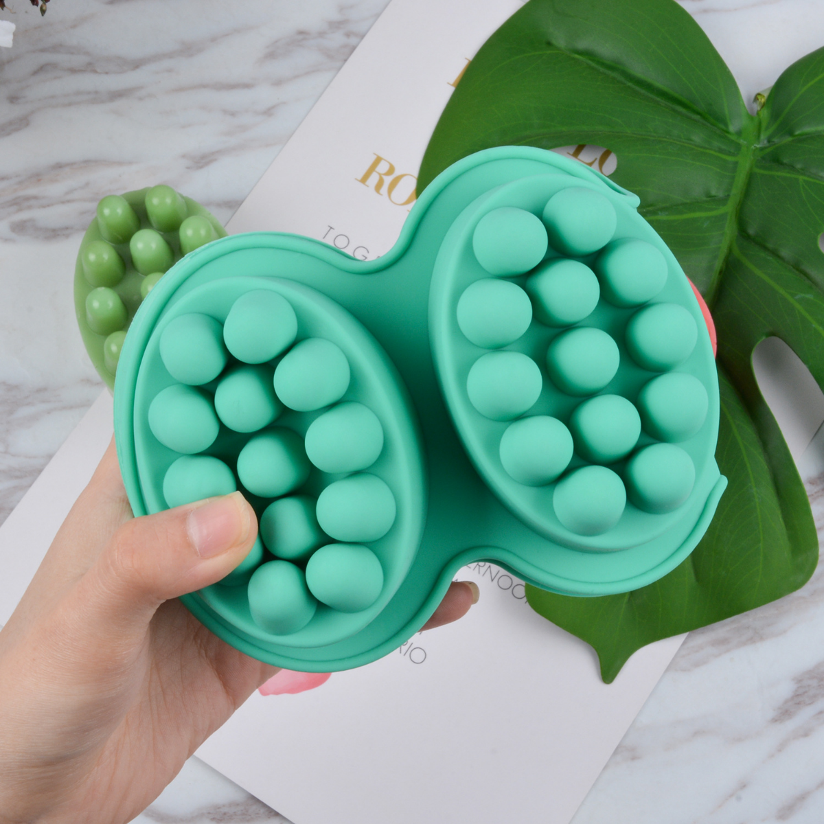 4 Hole Oval Massage Soap Silic - Soap Making Gifts ulasan dan harga
