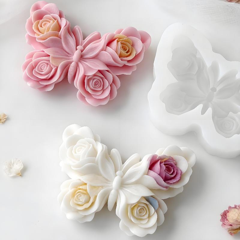 DIY Rose Butterfly Form Silico - Natural Making Soap ulasan dan harga