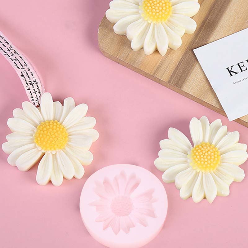 DIY Candle Silicone Mold Daisy - Soap Making In Home ulasan dan harga