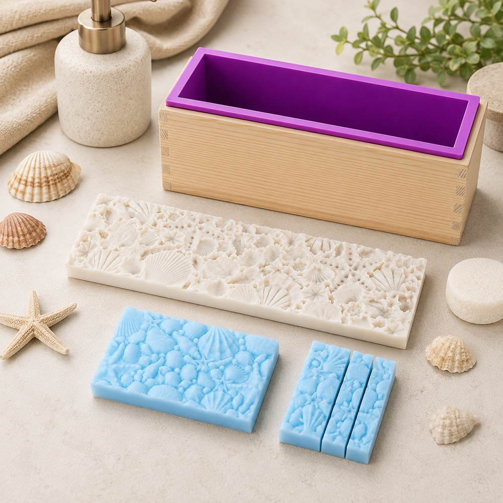 Ocean Seashell Mat Silicone So - Soap Making Process ulasan dan harga