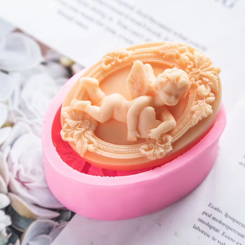 3D Angel Kids Shaped Silicone  - Soap Making Gifts ulasan dan harga