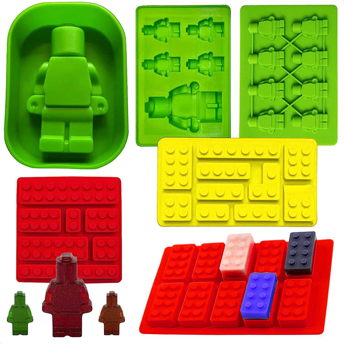 5-Cavity Robots Silicone Candl - Soap Making Websites ulasan dan harga