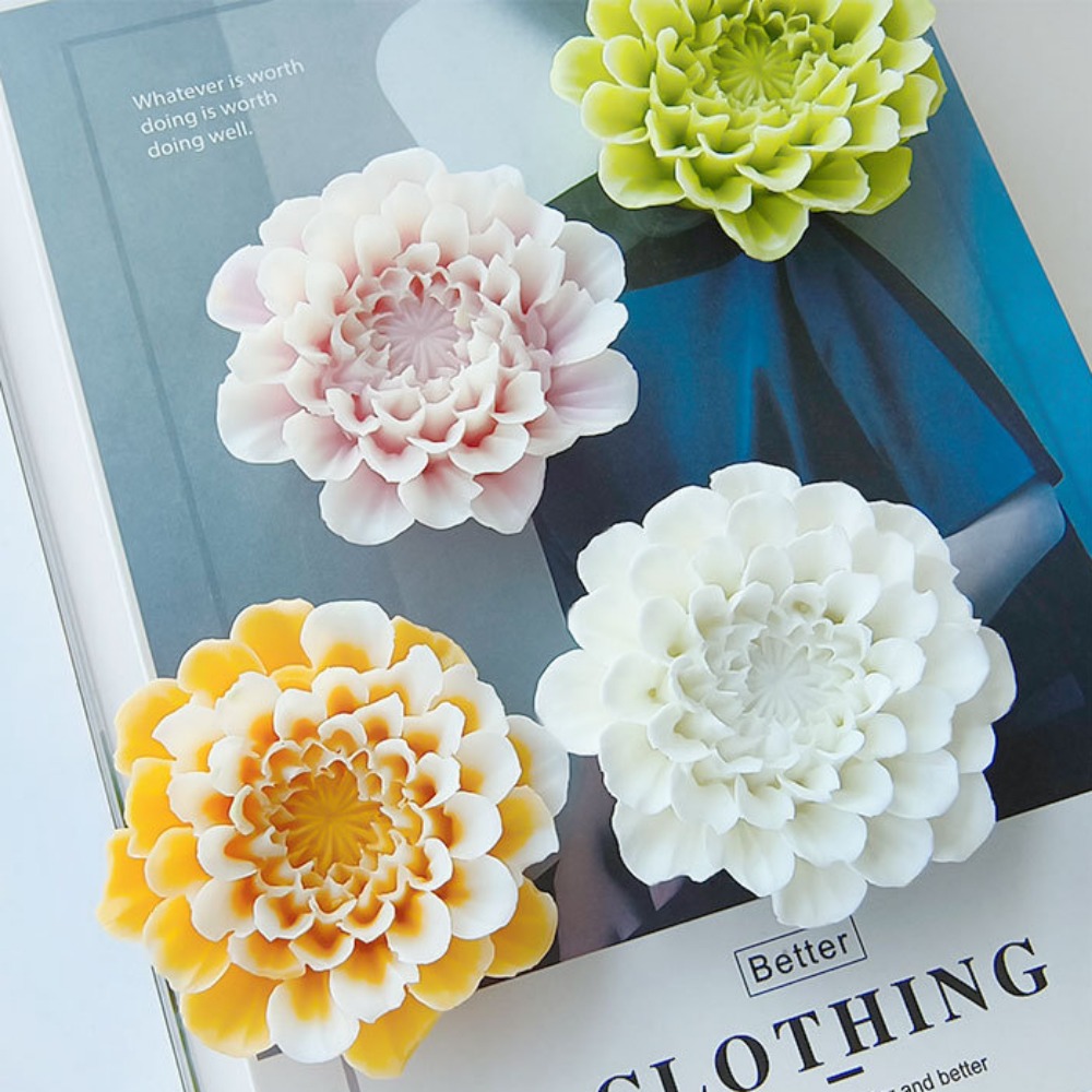 Multiple Petals Flower Candle  - Soap Making Websites ulasan dan harga