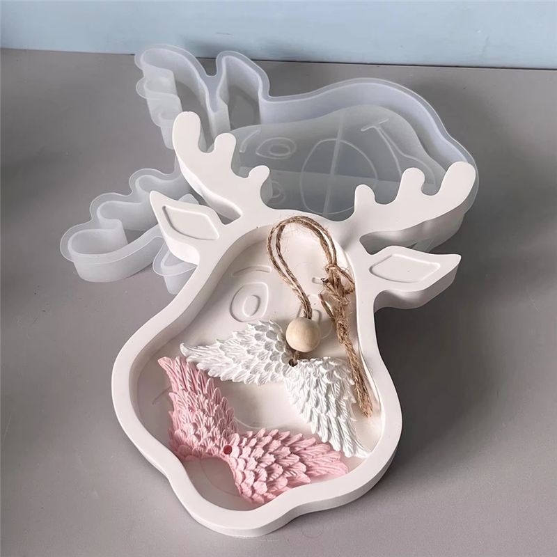A55F-Christmas Deer Silicone M - Soap Making Dish ulasan dan harga