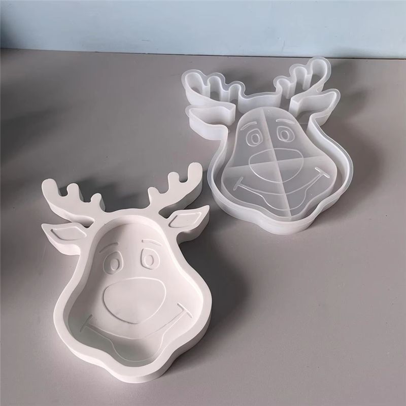A55F-Christmas Deer Silicone M - Soap Making Dish ulasan dan harga
